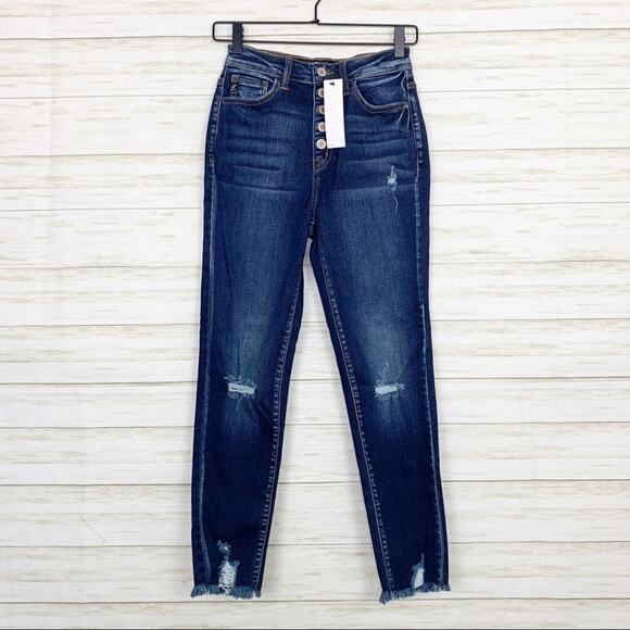 Kancan NWT Karlee Ultra High Rise Ankle Skinny Jeans - Picture 2 of 8